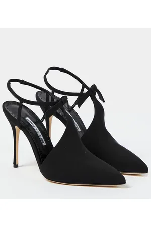 Manolo Blahnik Horna 105 bow-detail slingback pumps