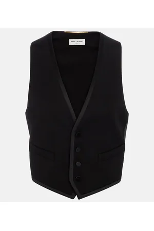 Saint Laurent Wool grain de poudre vest