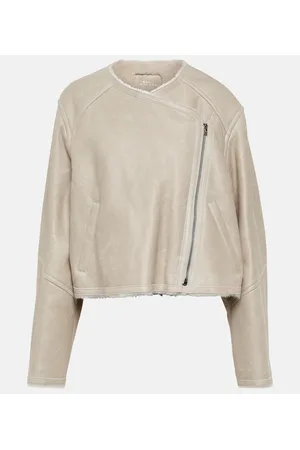 Isabel Marant Ostya shearling-lined leather jacket