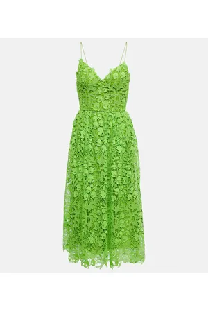 MONIQUE LHUILLIER Lace midi dress