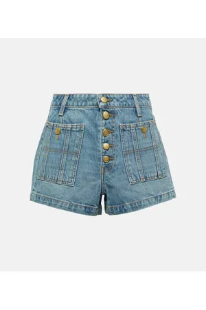 ULLA JOHNSON High-rise denim shorts