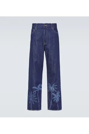 Alanui Jungle printed straight jeans