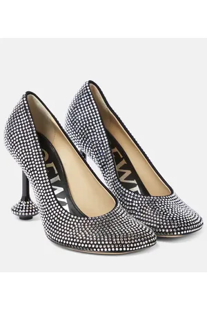 Loewe Toy embellished suede pumps