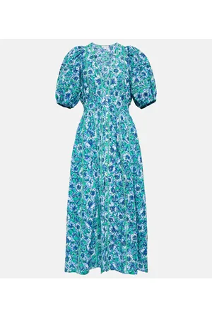 POUPETTE ST BARTH Reine floral cotton midi dress