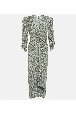 Isabel Marant Albiniga printed silk-blend midi dress