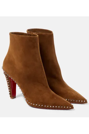 Christian Louboutin Vidura studded suede ankle boots