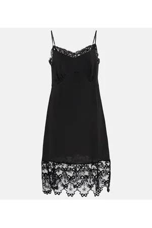 Simone Rocha Lace-trimmed slip dress