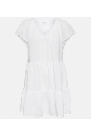 Velvet Eleanor cotton tiered minidress