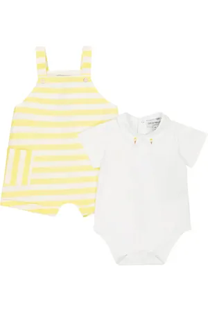 Emporio Armani Baby cotton onesie and romper