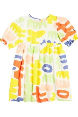 Bobo Choses Carnival puff-sleeve cotton dress