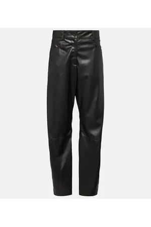 Stella McCartney High-rise faux leather straight pants