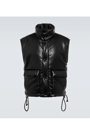 Nanushka Jovan faux leather puffer vest