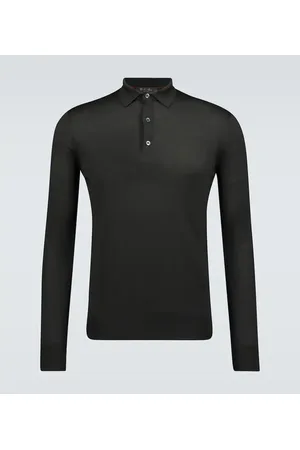 Loro Piana Ml long-sleeved wool polo shirt