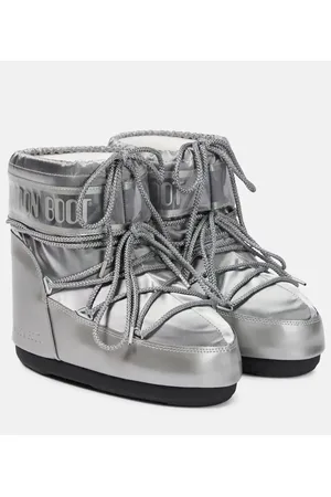 Moon Boot Icon Low metallic snow boots