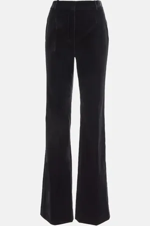 NILI LOTAN Corette velvet straight pants
