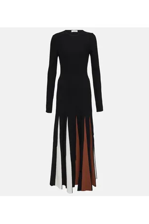 GABRIELA HEARST Pleated virgin wool maxi dress