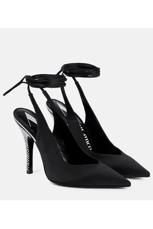 The Attico Venus embellished slingback pumps