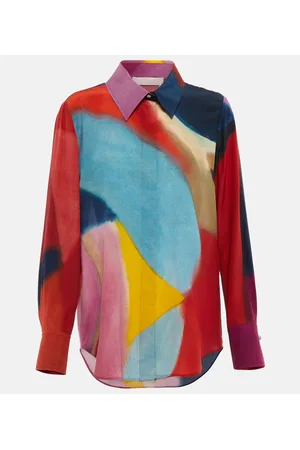 Chloé ChloÃ© Printed silk crÃªpe de chine shirt
