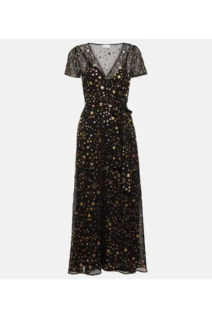 RED Valentino Printed maxi wrap dress