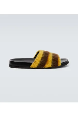 Marni Fussbett striped slides