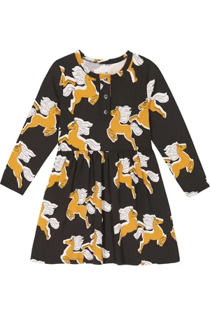 Mini Rodini Printed cotton-blend dress
