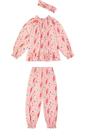 Jelly Mallow Santa printed cotton pajamas