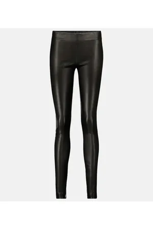 The Row Moto leather leggings