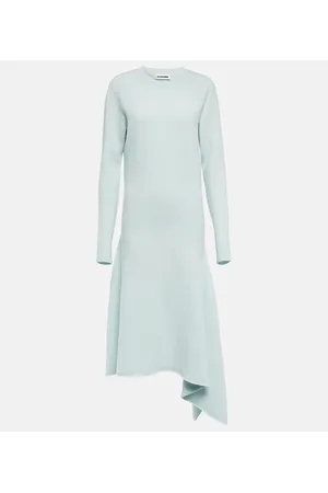 Jil Sander Wool midi dress