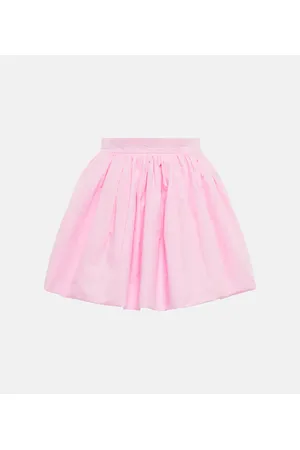 Patou High-rise cotton miniskirt