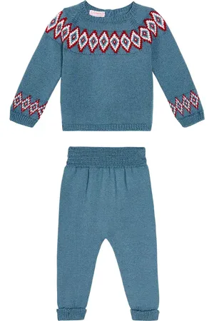 La Coqueta Baby set of wool cardigan and pants