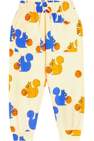 Mini Rodini Squirrels cotton jersey sweatpants