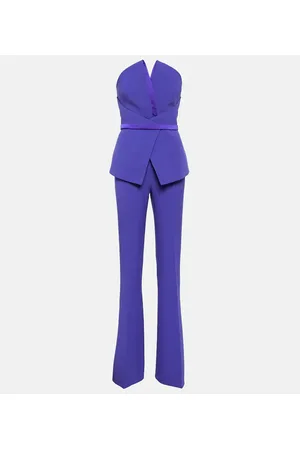 Safiyaa Capucine strapless crÃªpe jumpsuit