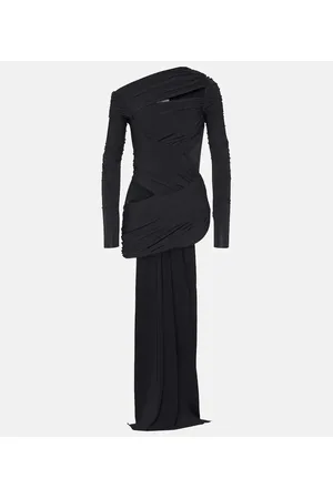 The Attico Asymmetrical draped top