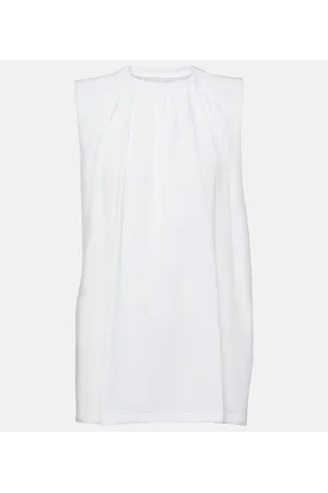Maison Margiela Ruffled cotton jersey top