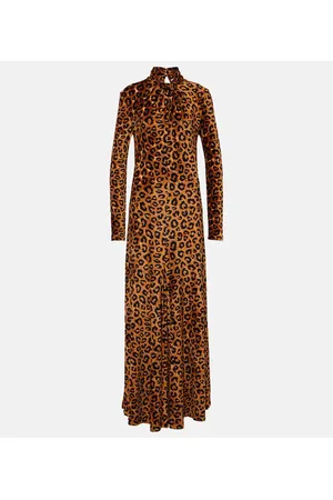 Paco rabanne Leopard-print maxi dress