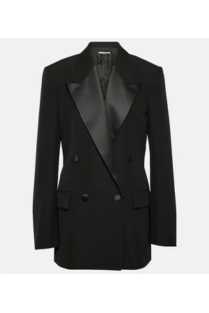 Stella McCartney Double-breasted wool tuxedo jacket