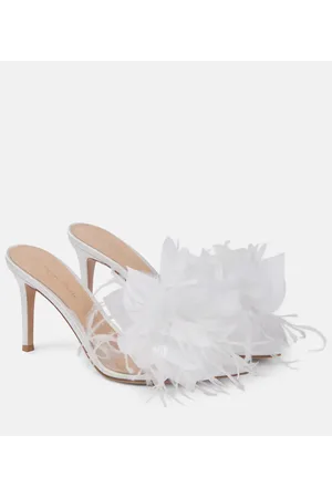 Gianvito Rossi Elle 85 embellished PVC mules