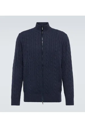 Loro Piana Cable-knit cashmere cardigan