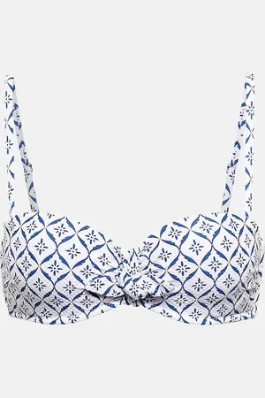 Heidi Klein Capri printed bandeau bikini top