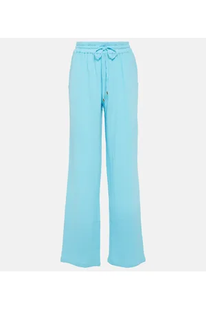 Melissa Odabash Krissy cotton mid-rise wide-leg pants