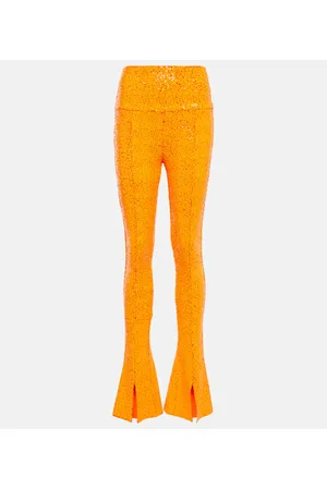 Norma Kamali Embellished high-rise slim leggings