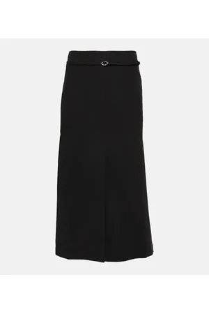Ganni Cotton midi skirt
