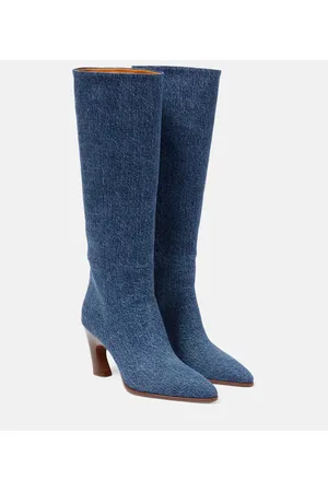 Chloé ChloÃ© Oli denim knee-high boots