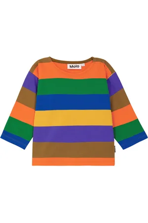 Molo Baby Darko striped cotton T-shirt