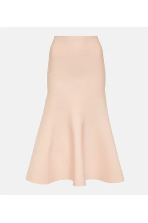 Victoria Beckham High-rise flared midi skirt