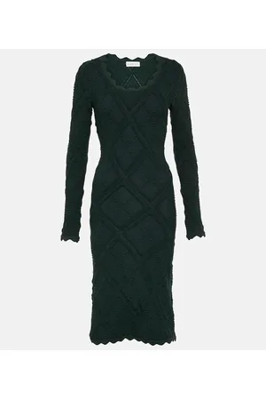 Burberry Aran wool-blend midi dress