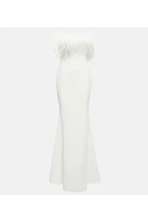 Rebecca Vallance Bridal Grace feather-trimmed gown