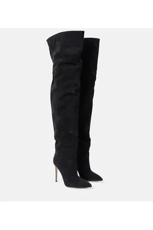 PARIS TEXAS Suede over-the-knee boots
