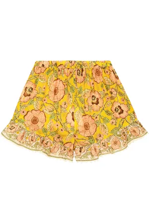 ZIMMERMANN Junie floral cotton shorts