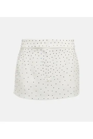 ALEX PERRY Carling embellished crÃªpe miniskirt